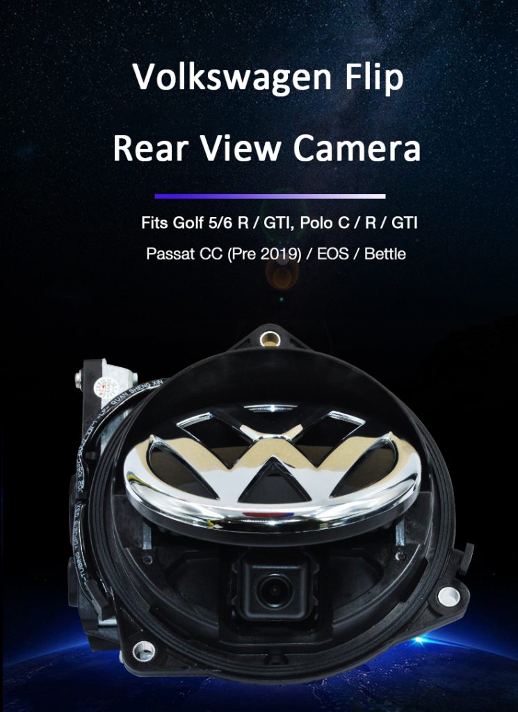 Flip badge camera Dynamic parking line Golf6/7 GTI Polo EOS Beetle ...